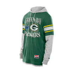 Green Bay Packers Twofer Layered Long Sleeve Hoodie T-Shirt | NFL Discount