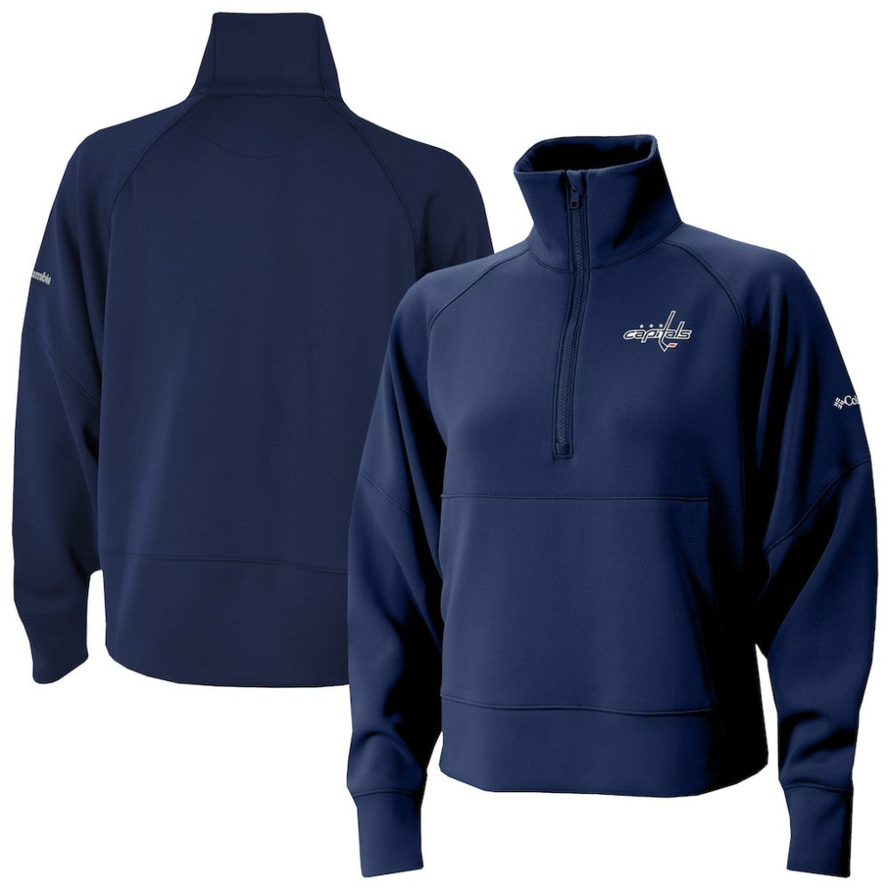 Washington Capitals Columbia Women's Wickhams Hills Raglan Omni-Wick Half-Zip Pullover -  NHL Pullover