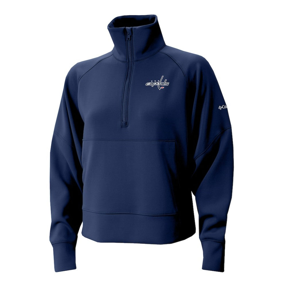 Washington Capitals Columbia Women's Wickhams Hills Raglan Omni-Wick Half-Zip Pullover -  NHL Pullover