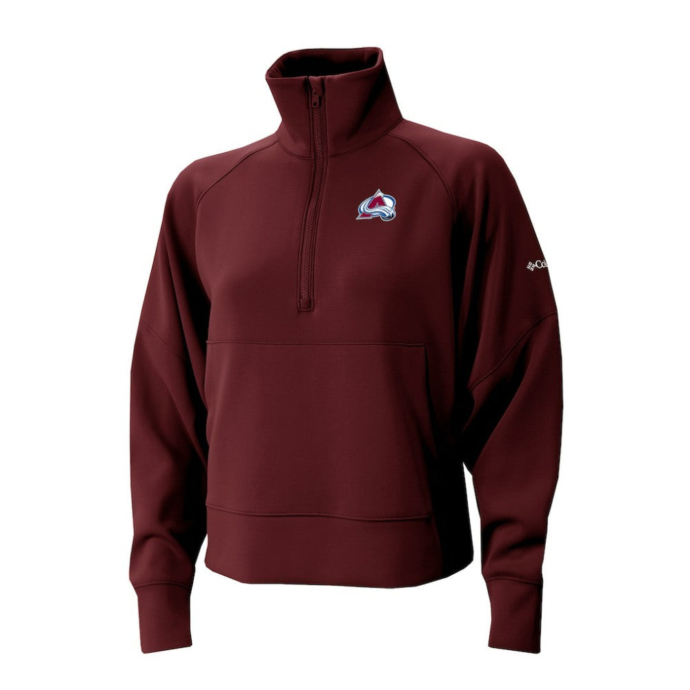 Colorado Avalanche Columbia Women's Wickhams Hills Raglan Omni-Wick Half-Zip Pullover -  NHL Pullover