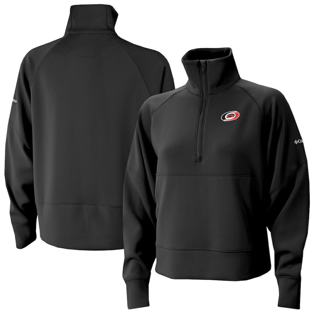 Carolina Hurricanes Columbia Women's Wickhams Hills Raglan Omni-Wick Half-Zip Pullover -  NHL Pullover