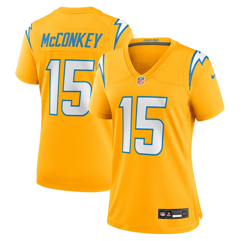Los Angeles Chargers Ladd McConkey  Women's Alternate Charger Power Game Jersey | NFL New