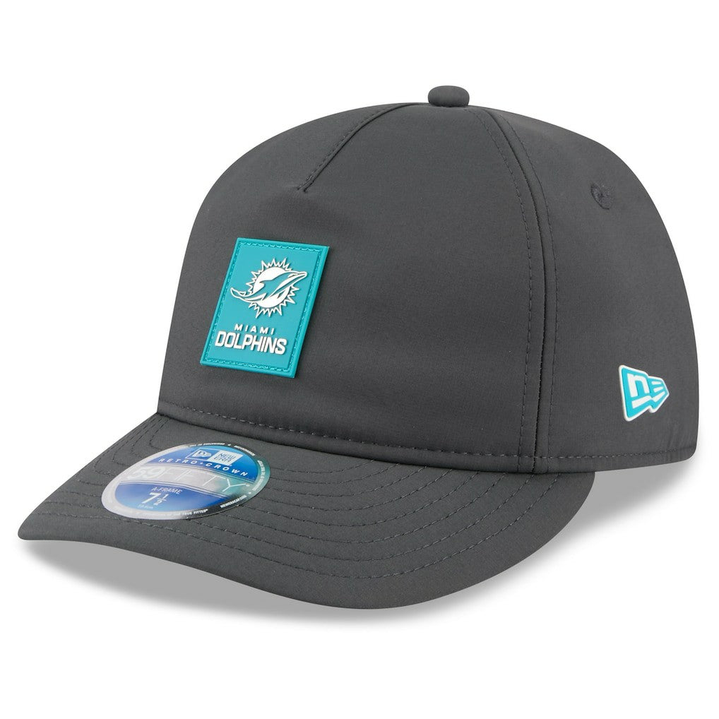 Miami Dolphins 2025 Sideline Cold Weather Retro Crown 59FIFTY Fitted Hat | NFL Discount
