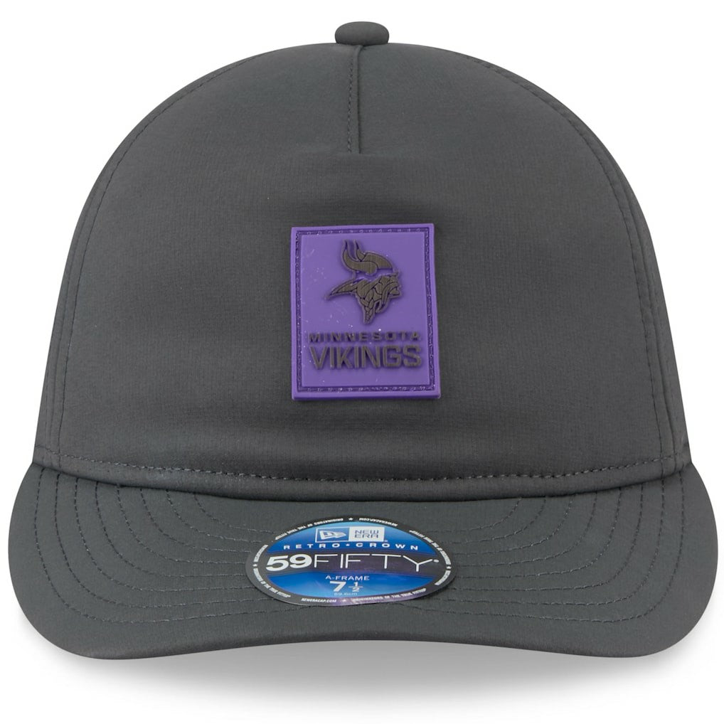 Minnesota Vikings 2025 Sideline Cold Weather Retro Crown 59FIFTY Fitted Hat | NFL Online