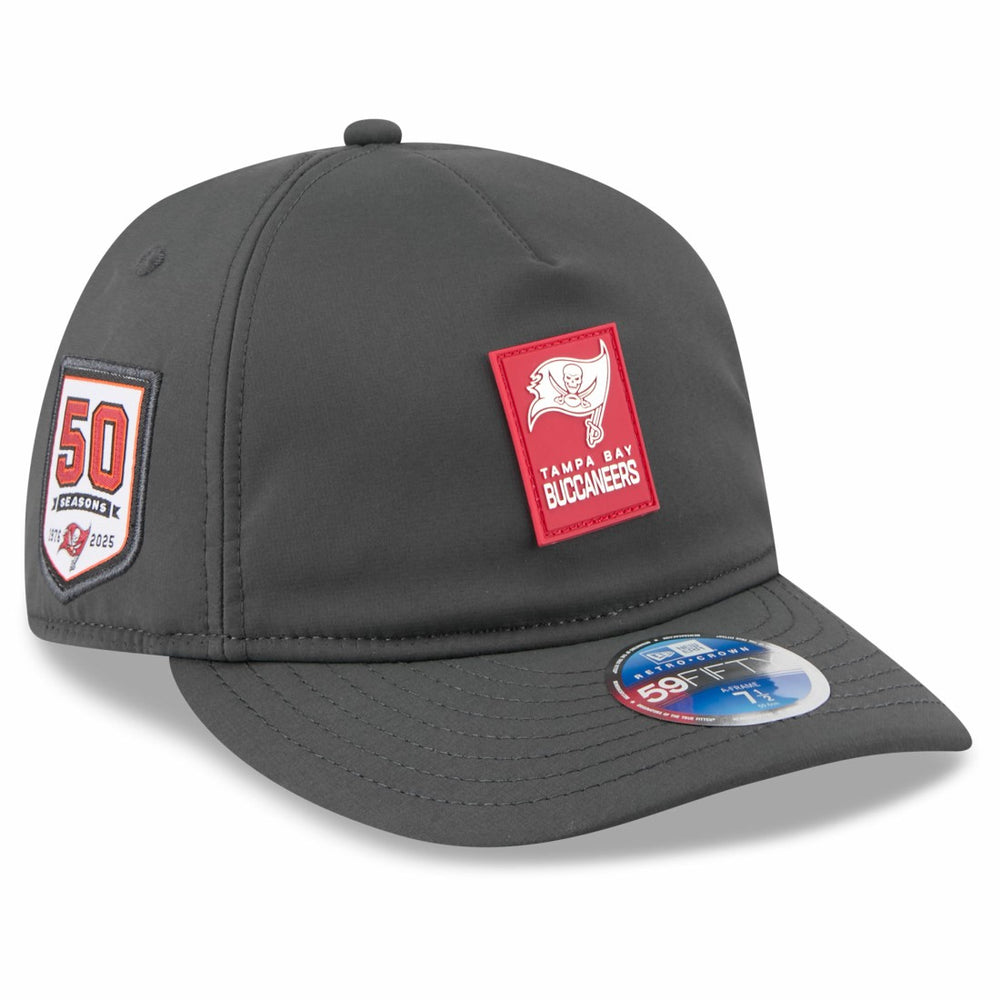 Tampa Bay Buccaneers 2025 Sideline Cold Weather Retro Crown 59FIFTY Fitted Hat | NFL New