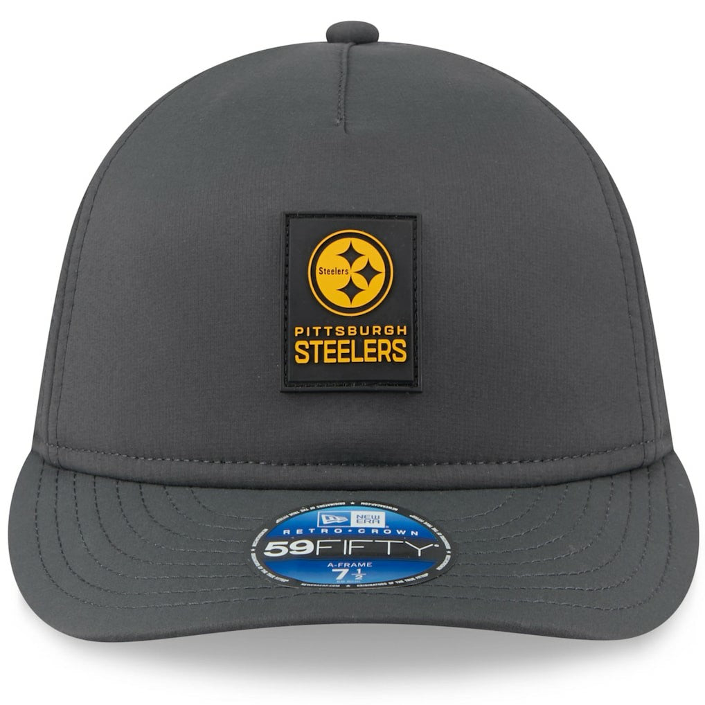 Pittsburgh Steelers 2025 Sideline Cold Weather Retro Crown 59FIFTY Fitted Hat | NFL New