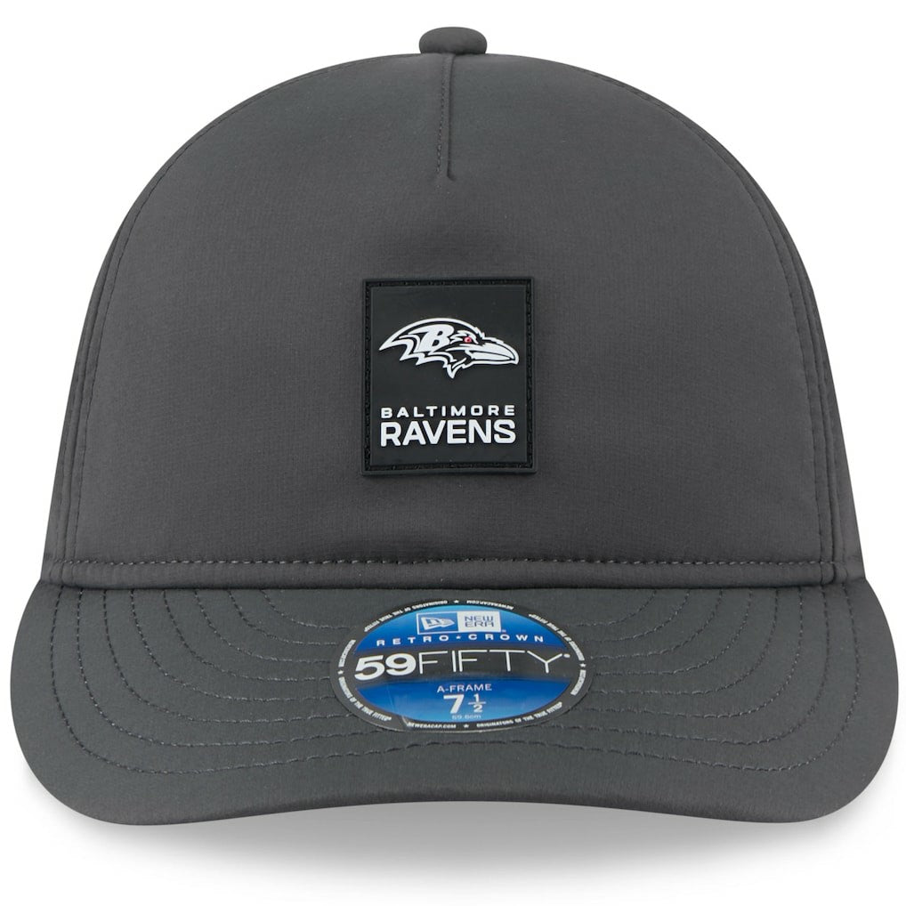 Baltimore Ravens 2025 Sideline Cold Weather Retro Crown 59FIFTY Fitted Hat | NFL Near me