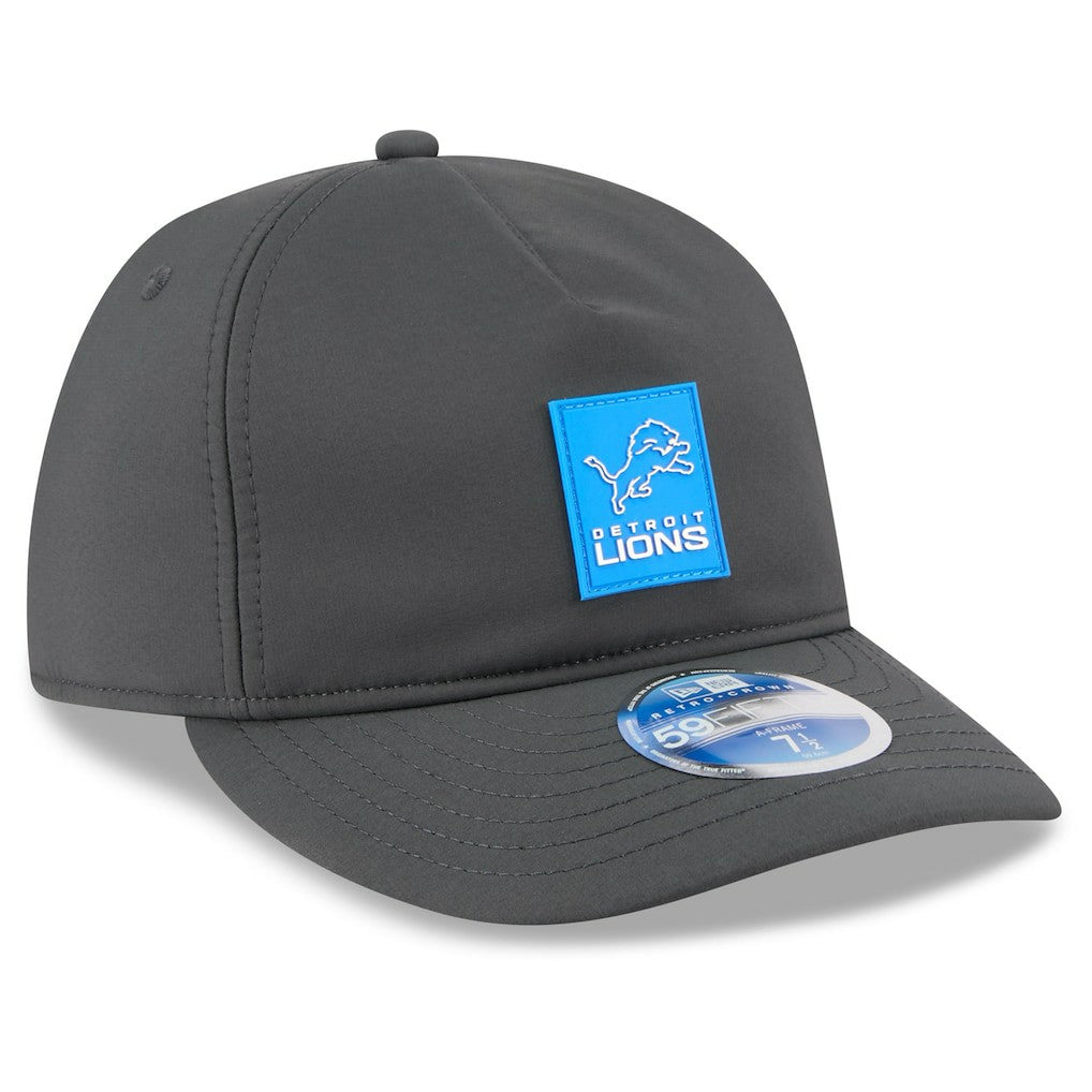 Detroit Lions 2025 Sideline Cold Weather Retro Crown 59FIFTY Fitted Hat | NFL Outlet