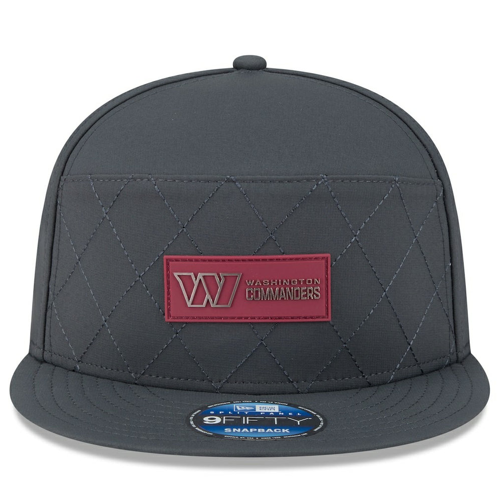 Washington Commanders 2025 Sideline Cold Weather Split Panel 9FIFTY Snapback Hat | NFL Hot