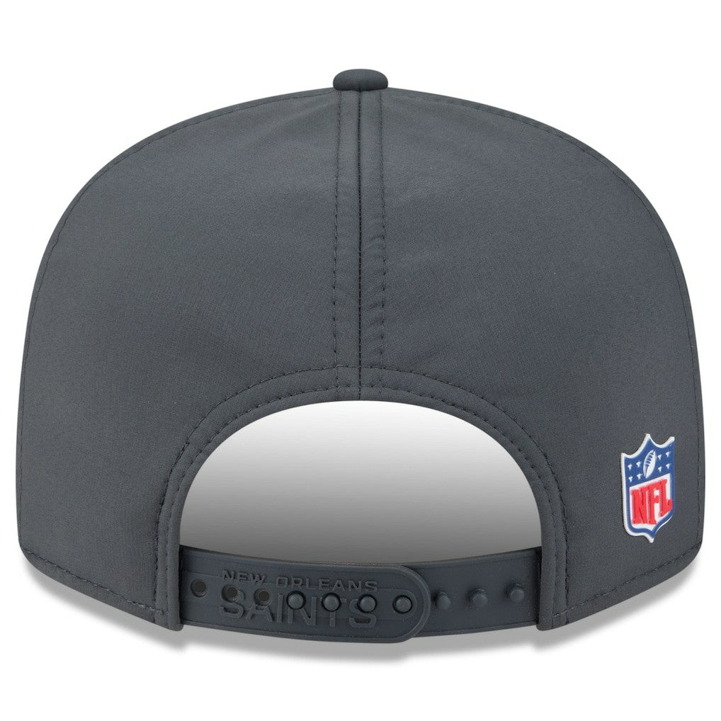 New Orleans Saints 2025 Sideline Cold Weather Split Panel 9FIFTY Snapback Hat | NFL Online