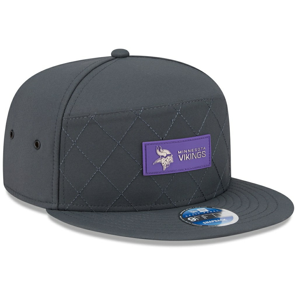 Minnesota Vikings 2025 Sideline Cold Weather Split Panel 9FIFTY Snapback Hat | NFL Near me