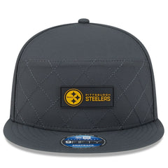 Pittsburgh Steelers 2025 Sideline Cold Weather Split Panel 9FIFTY Snapback Hat | NFL On sale