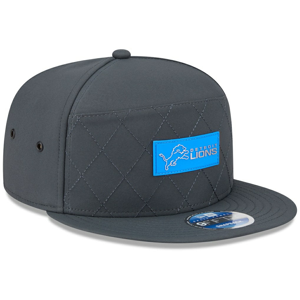 Detroit Lions 2025 Sideline Cold Weather Split Panel 9FIFTY Snapback Hat | NFL Hot
