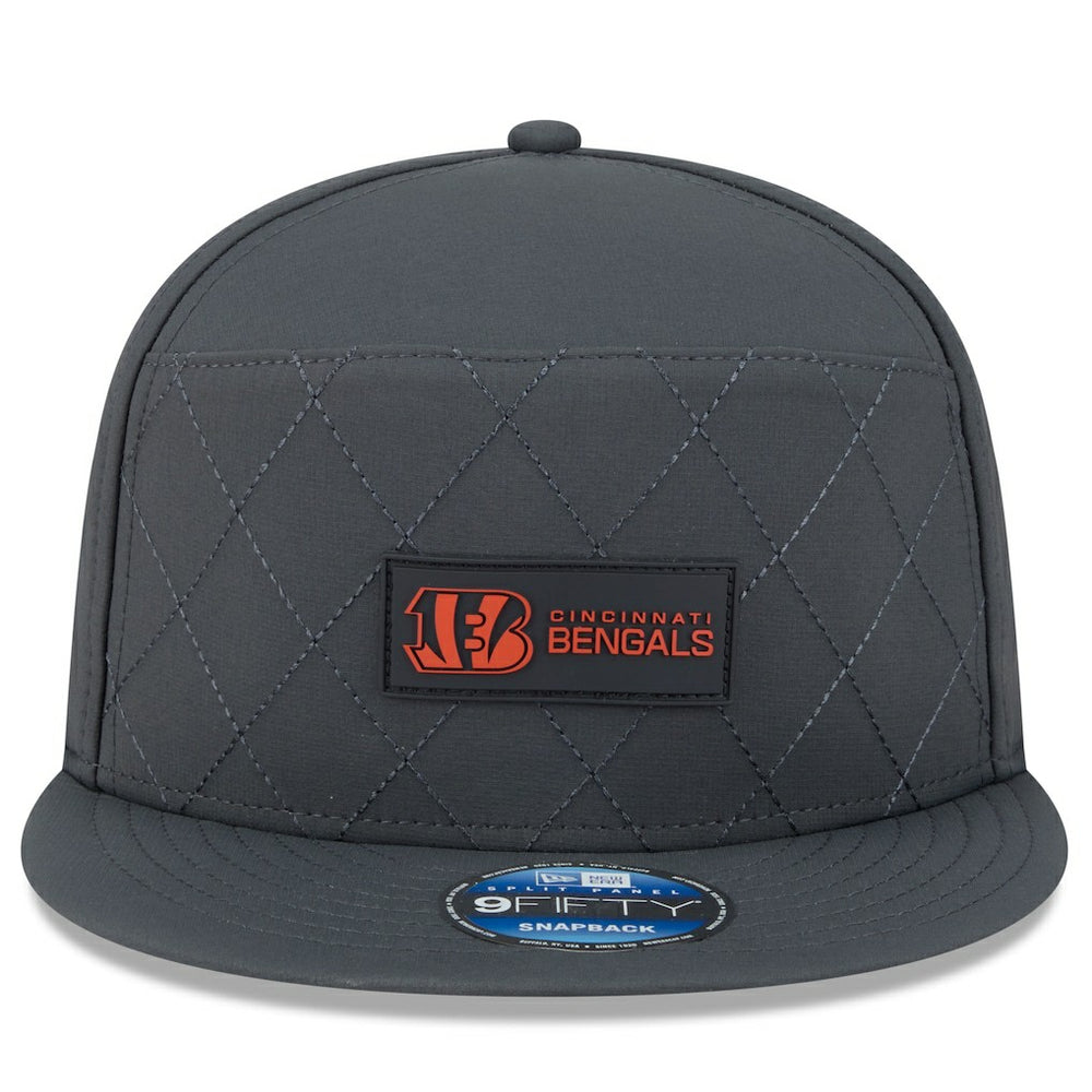 Cincinnati Bengals 2025 Sideline Cold Weather Split Panel 9FIFTY Snapback Hat | NFL Online