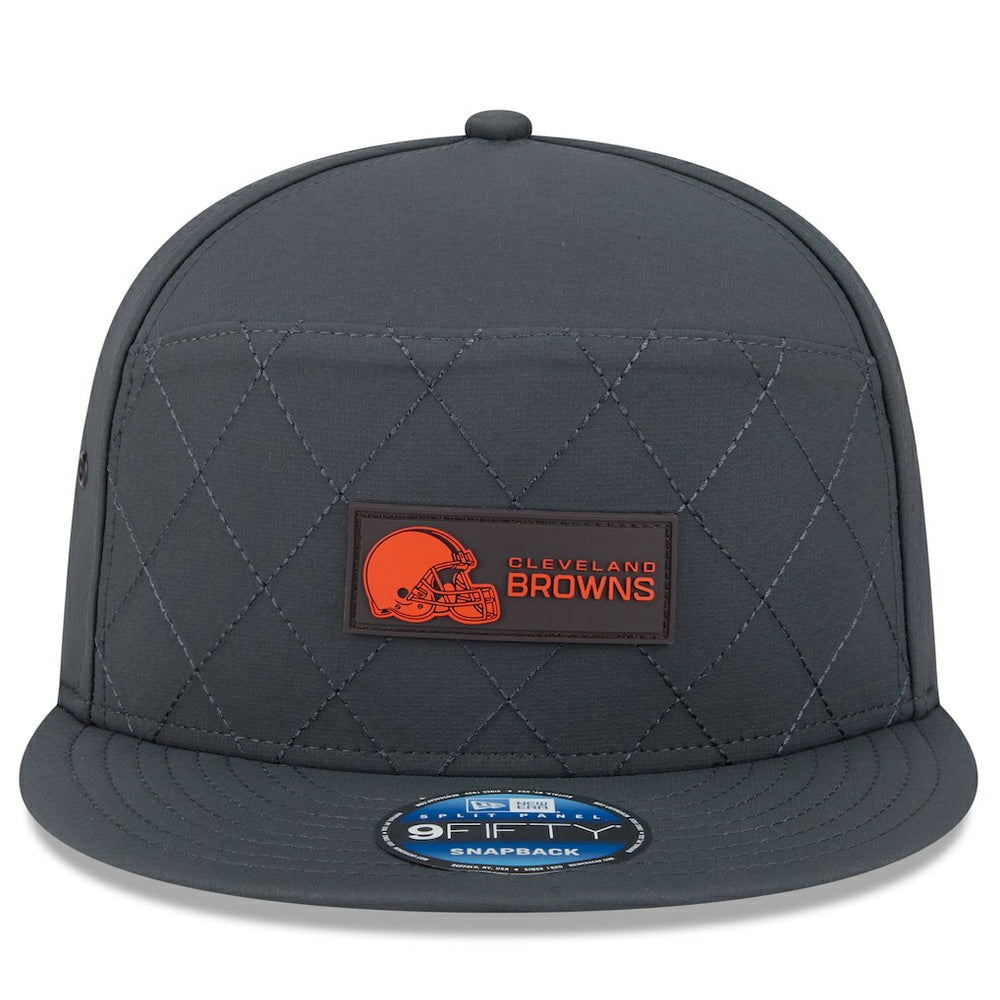 Cleveland Browns 2025 Sideline Cold Weather Split Panel 9FIFTY Snapback Hat | NFL US
