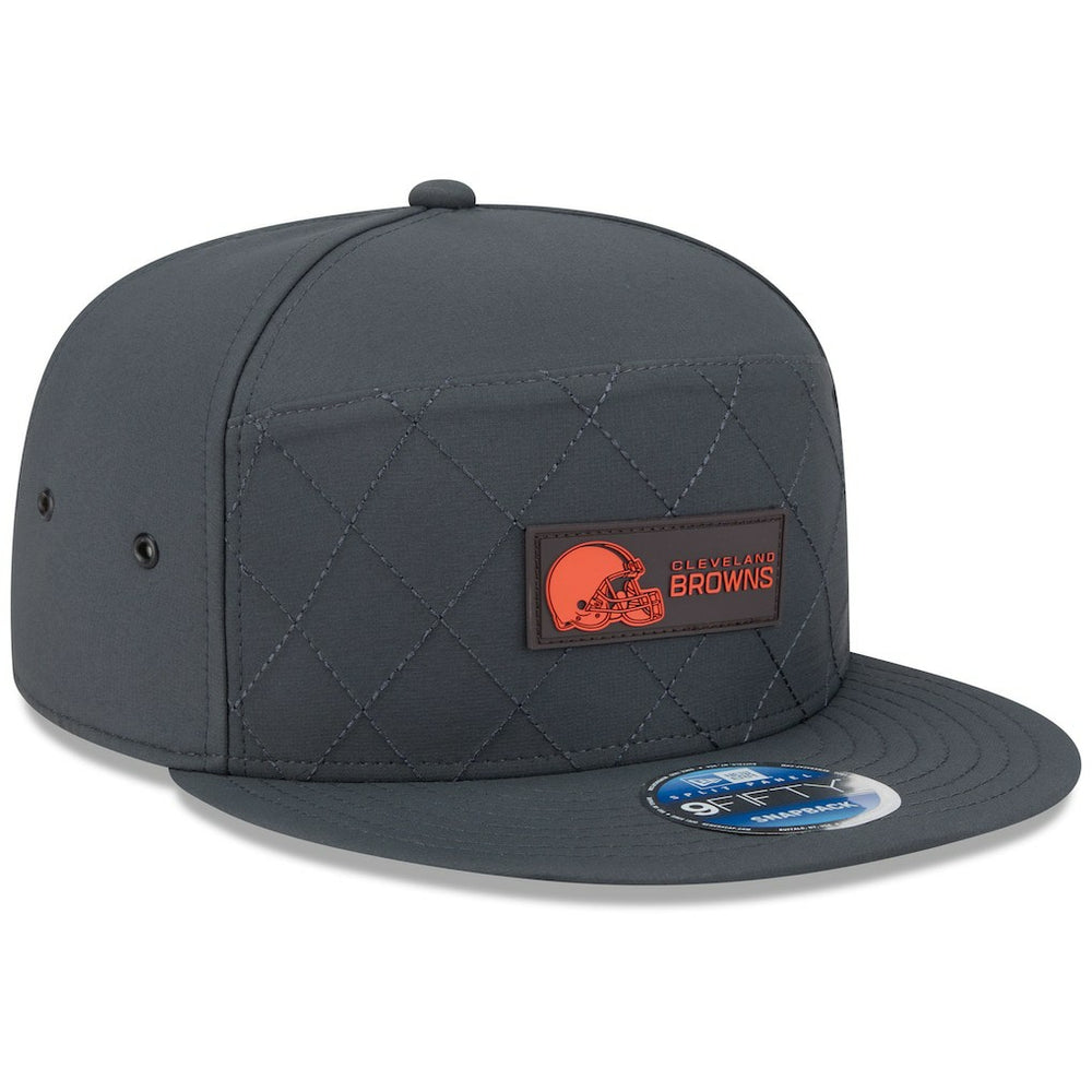 Cleveland Browns 2025 Sideline Cold Weather Split Panel 9FIFTY Snapback Hat | NFL US