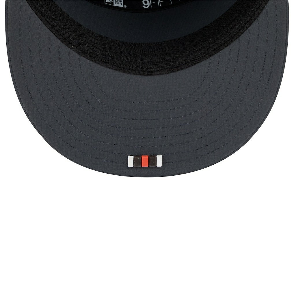 Cleveland Browns 2025 Sideline Cold Weather Split Panel 9FIFTY Snapback Hat | NFL US