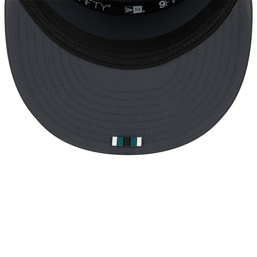 Philadelphia Eagles 2025 Sideline Cold Weather Split Panel 9FIFTY Snapback Hat | NFL Discount
