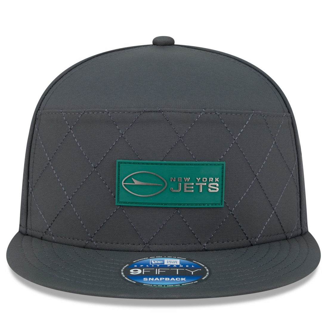New York Jets 2025 Sideline Cold Weather Split Panel 9FIFTY Snapback Hat | NFL Hot