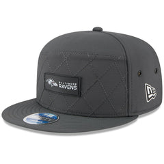 Baltimore Ravens 2025 Sideline Cold Weather Split Panel 9FIFTY Snapback Hat | NFL On sale