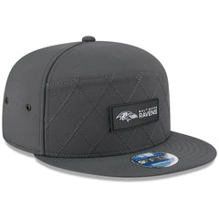 Baltimore Ravens 2025 Sideline Cold Weather Split Panel 9FIFTY Snapback Hat | NFL On sale