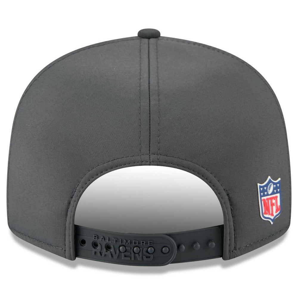 Baltimore Ravens 2025 Sideline Cold Weather Split Panel 9FIFTY Snapback Hat | NFL On sale
