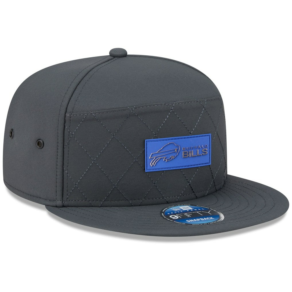 Buffalo Bills 2025 Sideline Cold Weather Split Panel 9FIFTY Snapback Hat | NFL New