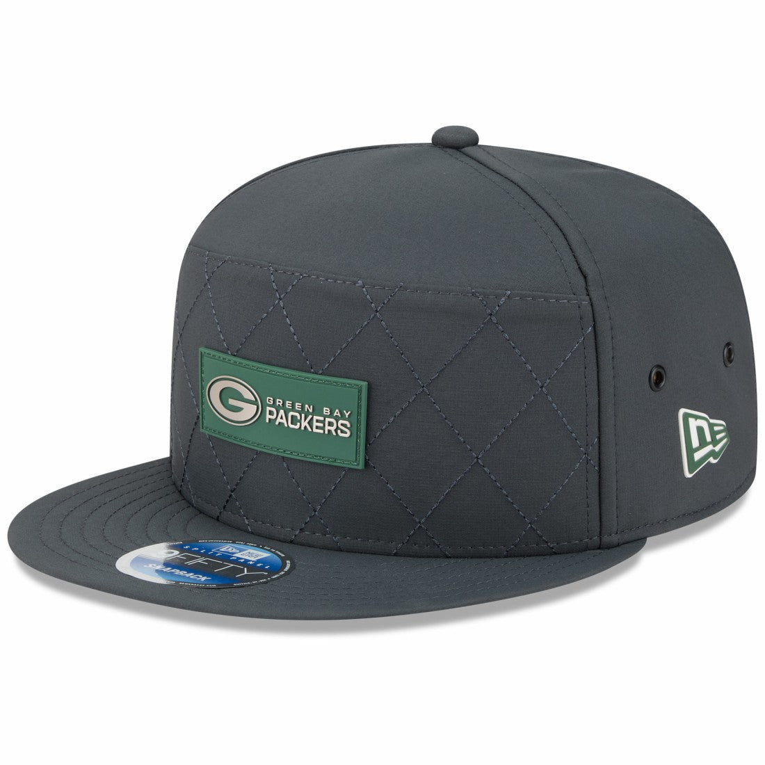 Green Bay Packers 2025 Sideline Cold Weather Split Panel 9FIFTY Snapback Hat | NFL New