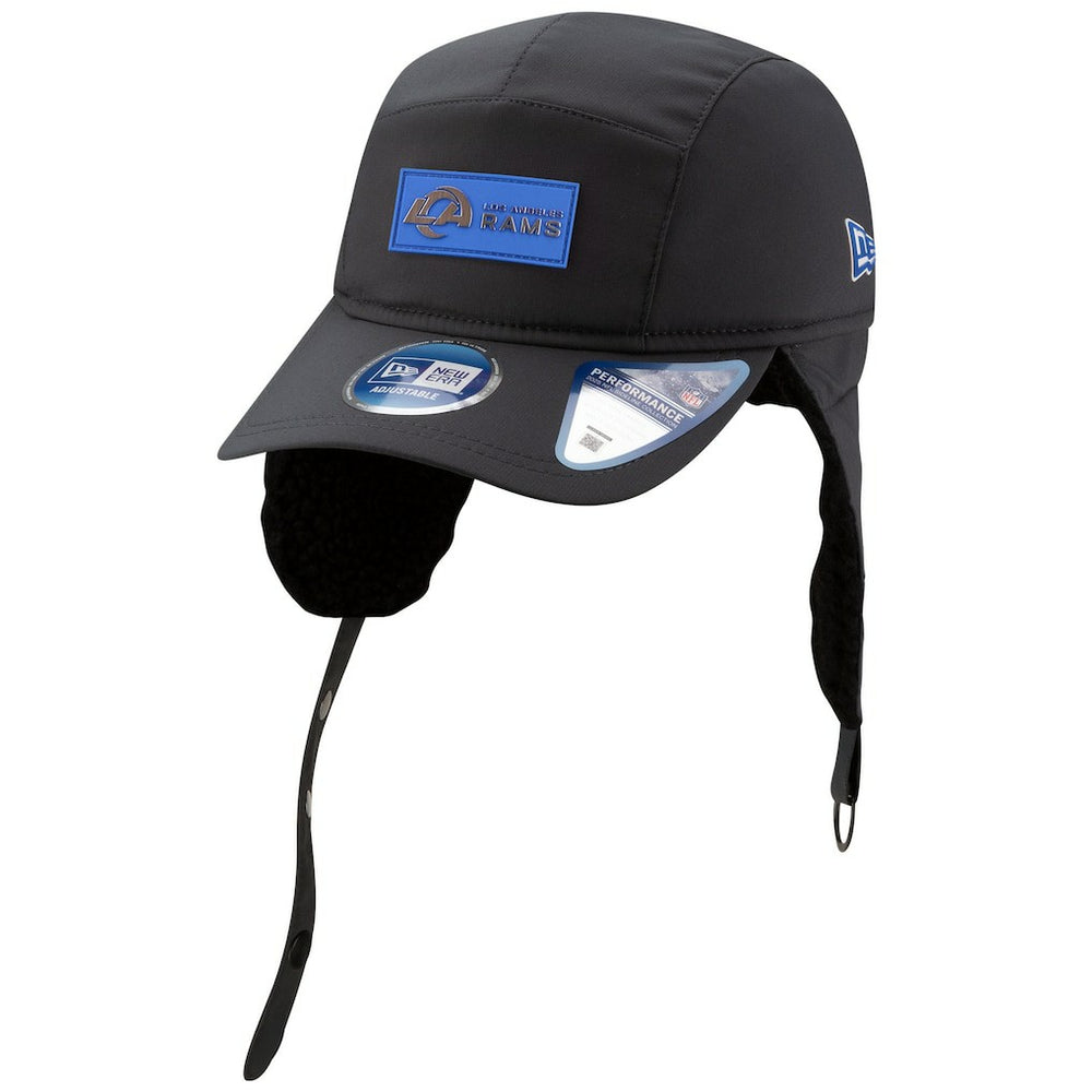 Los Angeles Rams 2025 Sideline Cold Weather Runner Dog Ear Adjustable Hat | NFL Sale