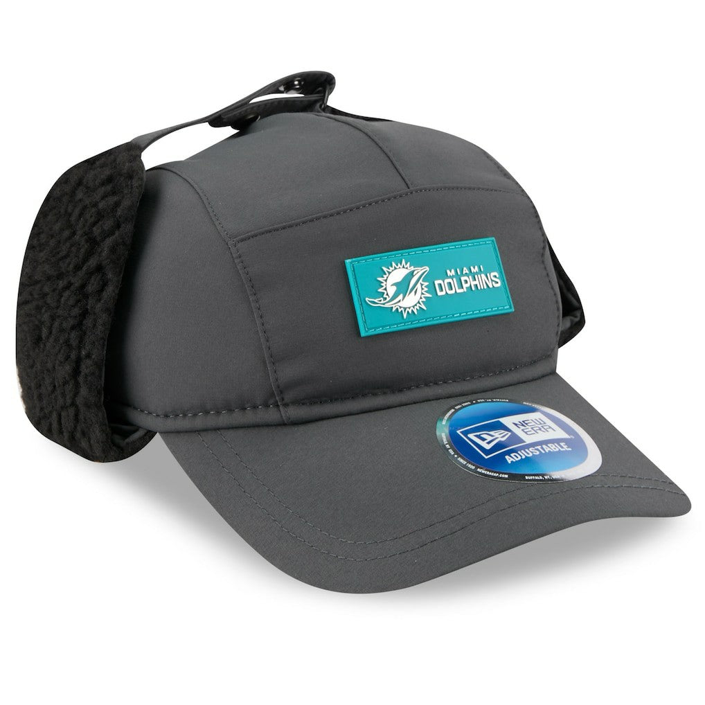 Miami Dolphins 2025 Sideline Cold Weather Runner Dog Ear Adjustable Hat | NFL US