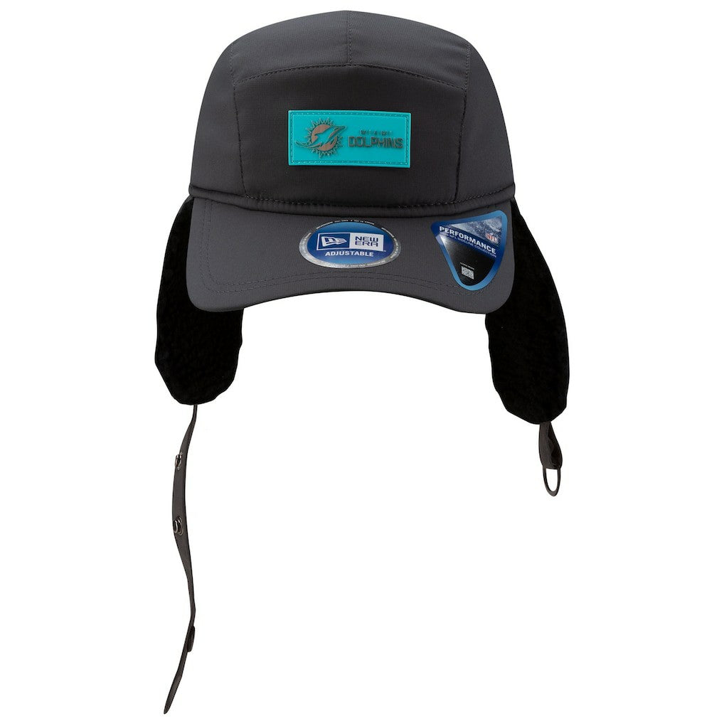 Miami Dolphins 2025 Sideline Cold Weather Runner Dog Ear Adjustable Hat | NFL US