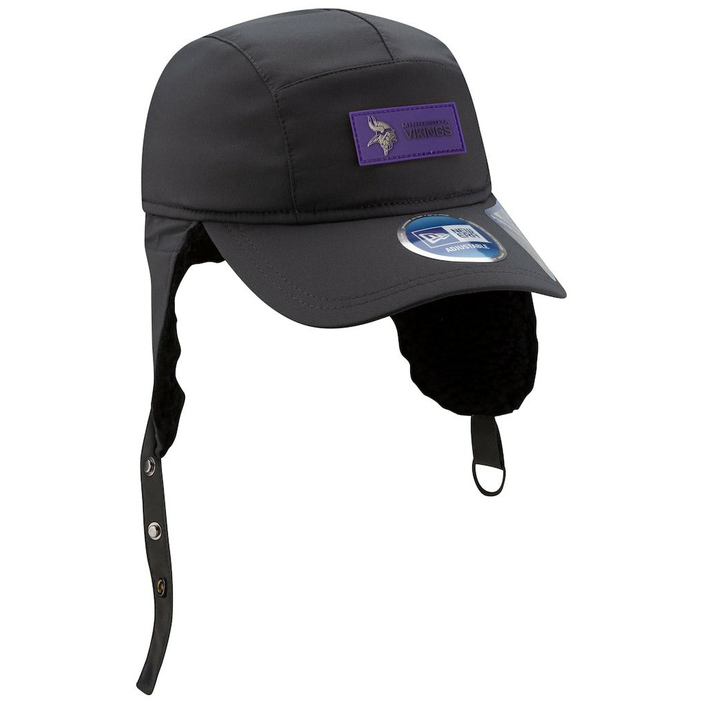 Minnesota Vikings 2025 Sideline Cold Weather Runner Dog Ear Adjustable Hat | NFL US