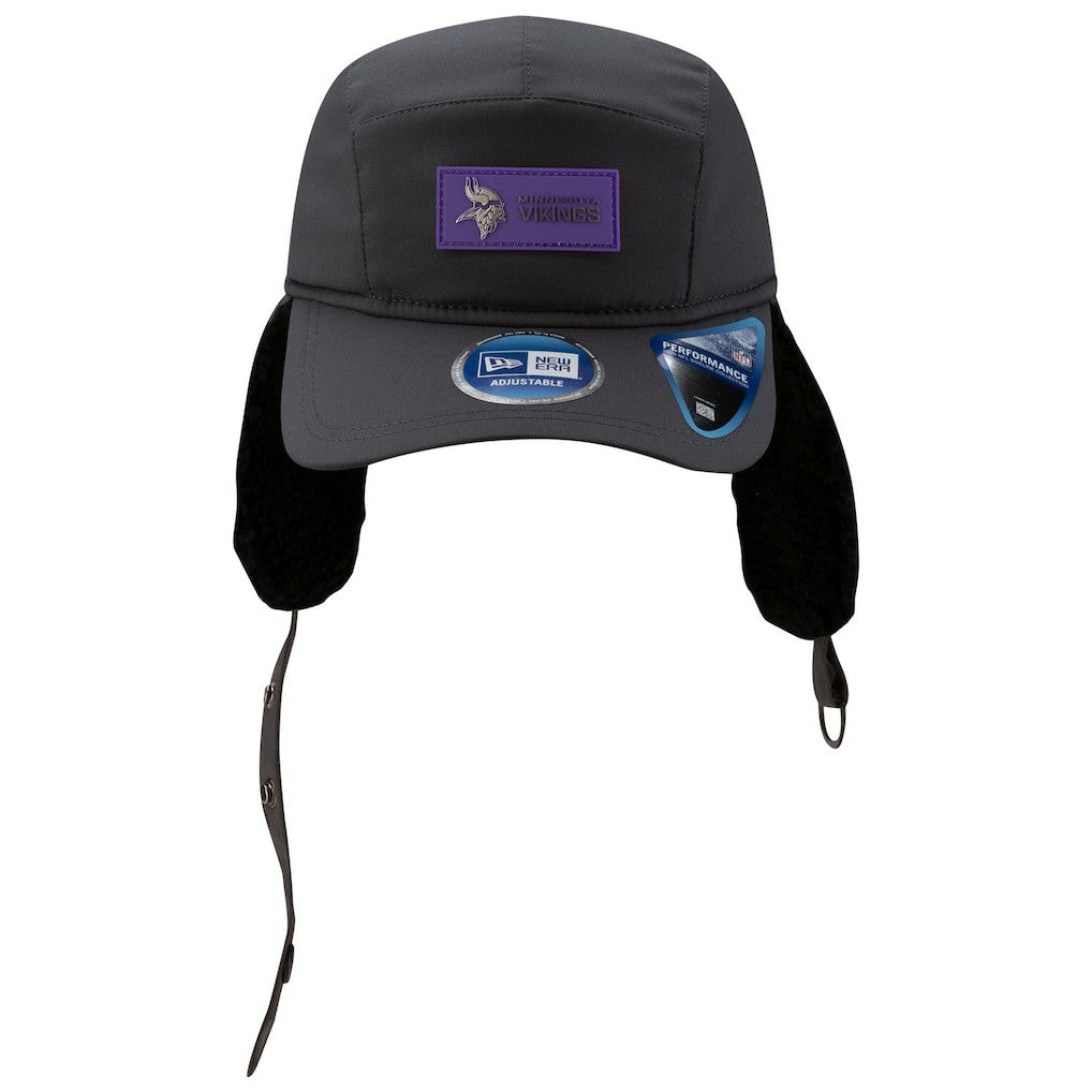 Minnesota Vikings 2025 Sideline Cold Weather Runner Dog Ear Adjustable Hat | NFL US