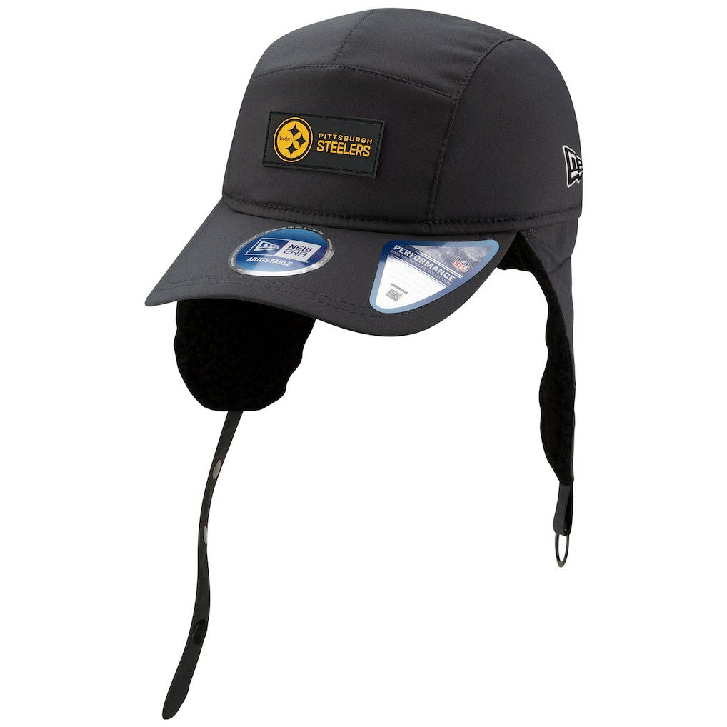 Pittsburgh Steelers 2025 Sideline Cold Weather Runner Dog Ear Adjustable Hat | NFL US