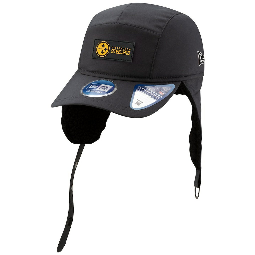 Pittsburgh Steelers 2025 Sideline Cold Weather Runner Dog Ear Adjustable Hat | NFL US