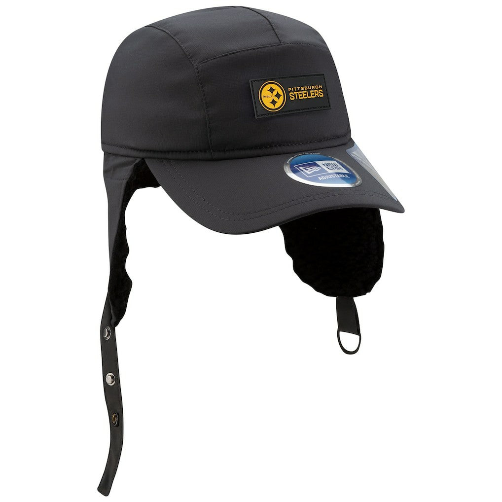 Pittsburgh Steelers 2025 Sideline Cold Weather Runner Dog Ear Adjustable Hat | NFL US