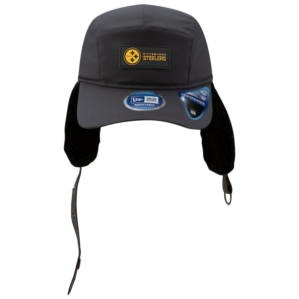Pittsburgh Steelers 2025 Sideline Cold Weather Runner Dog Ear Adjustable Hat | NFL US