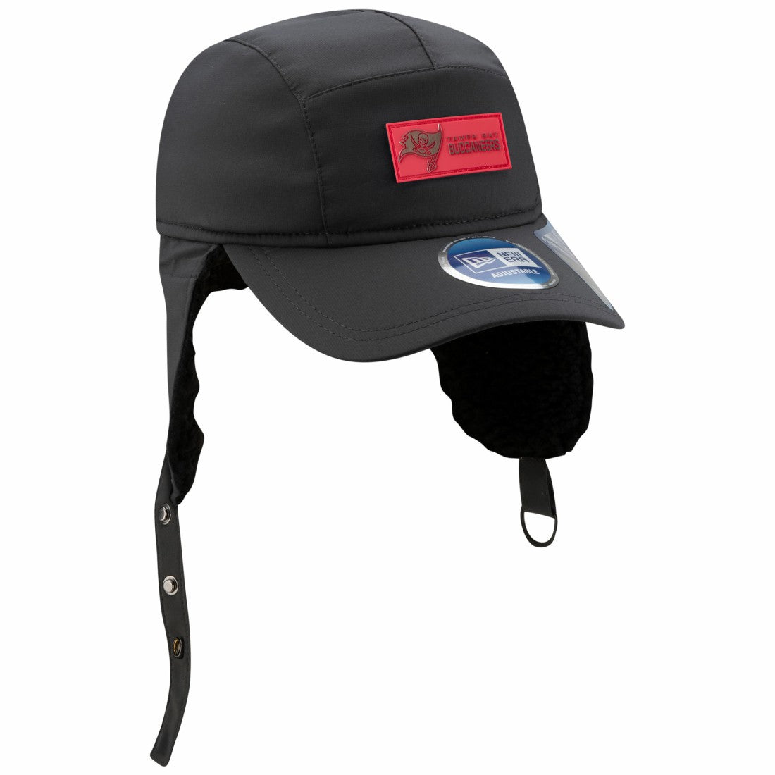 Tampa Bay Buccaneers 2025 Sideline Cold Weather Runner Dog Ear Adjustable Hat | NFL Hot