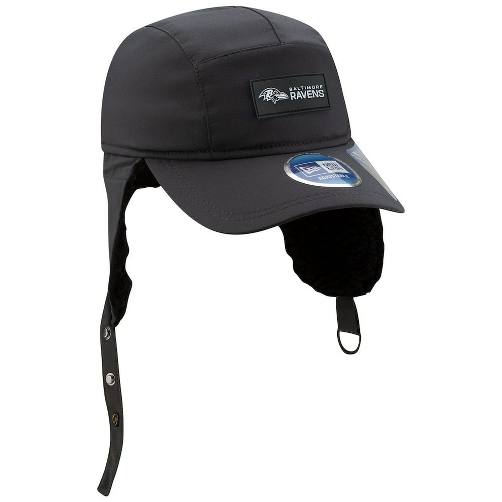 Baltimore Ravens 2025 Sideline Cold Weather Runner Dog Ear Adjustable Hat | NFL US