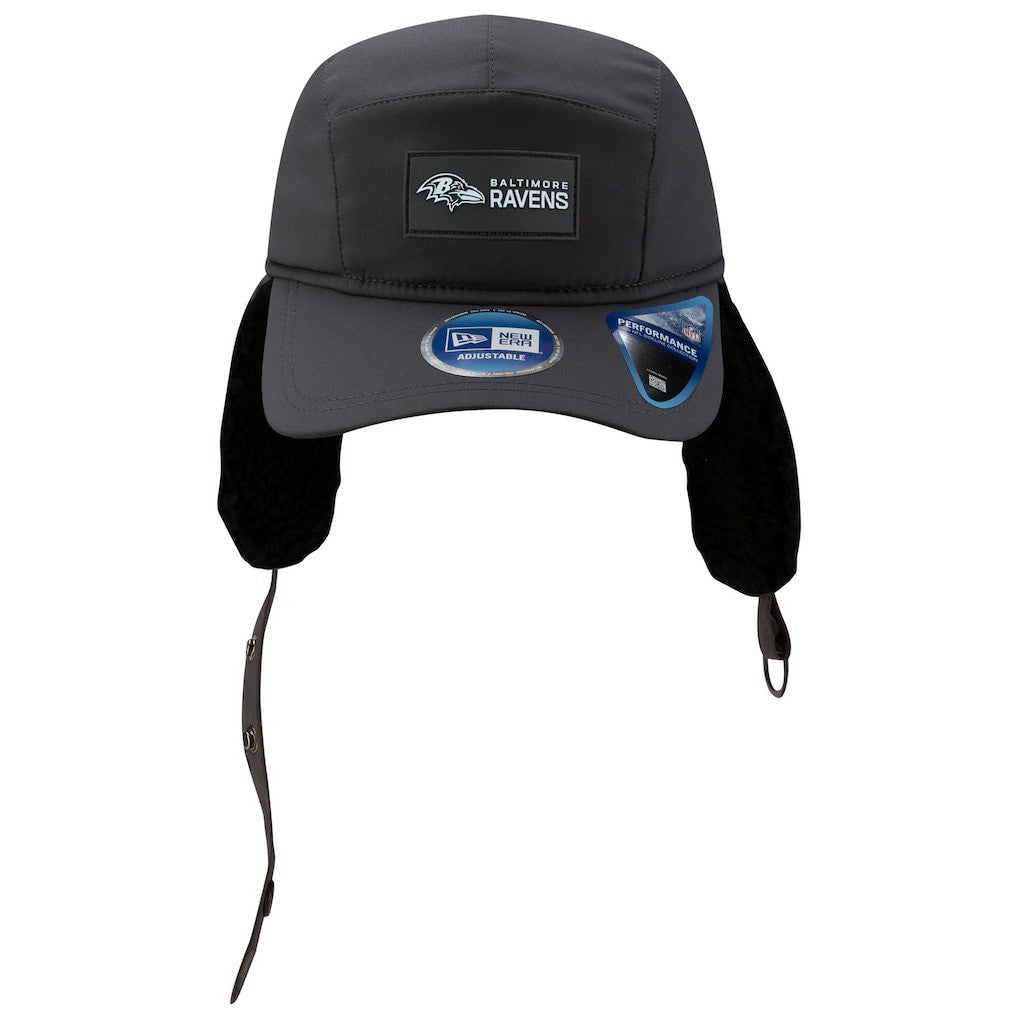 Baltimore Ravens 2025 Sideline Cold Weather Runner Dog Ear Adjustable Hat | NFL US