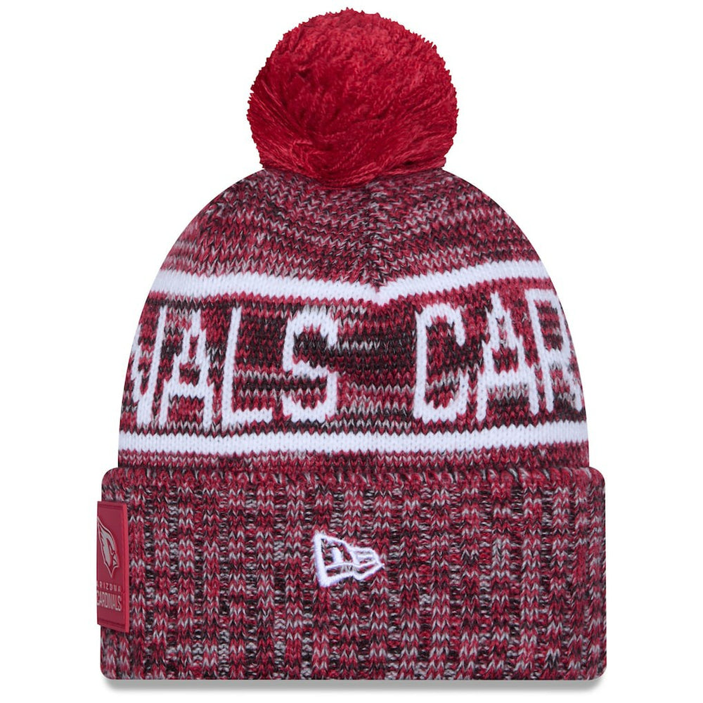 Arizona Cardinals 2025 Sideline Cold Weather Cuffed Knit Hat with Pom | NFL On sale