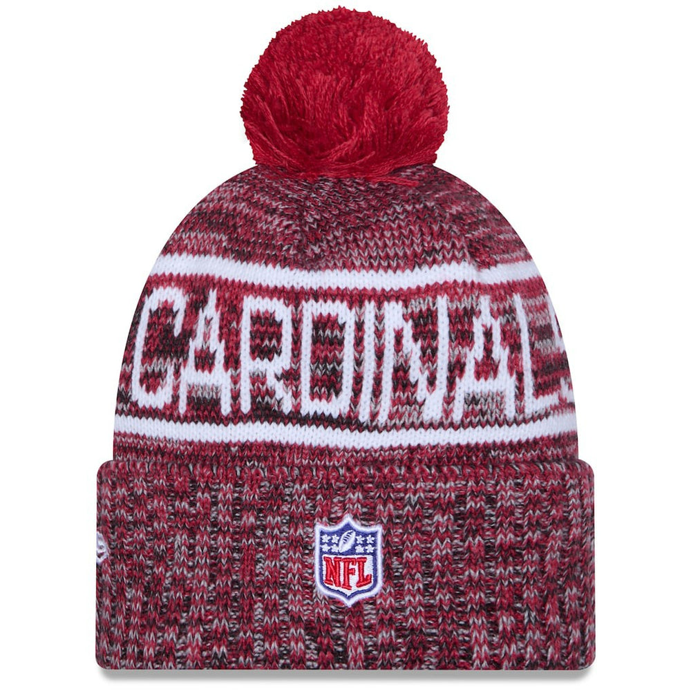 Arizona Cardinals 2025 Sideline Cold Weather Cuffed Knit Hat with Pom | NFL On sale