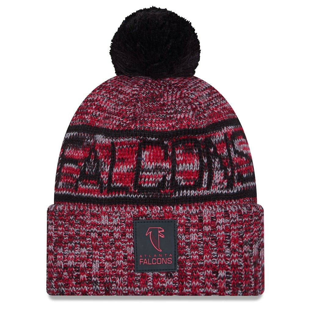 Atlanta Falcons 2025 Sideline Cold Weather Cuffed Knit Hat with Pom | NFL Sale