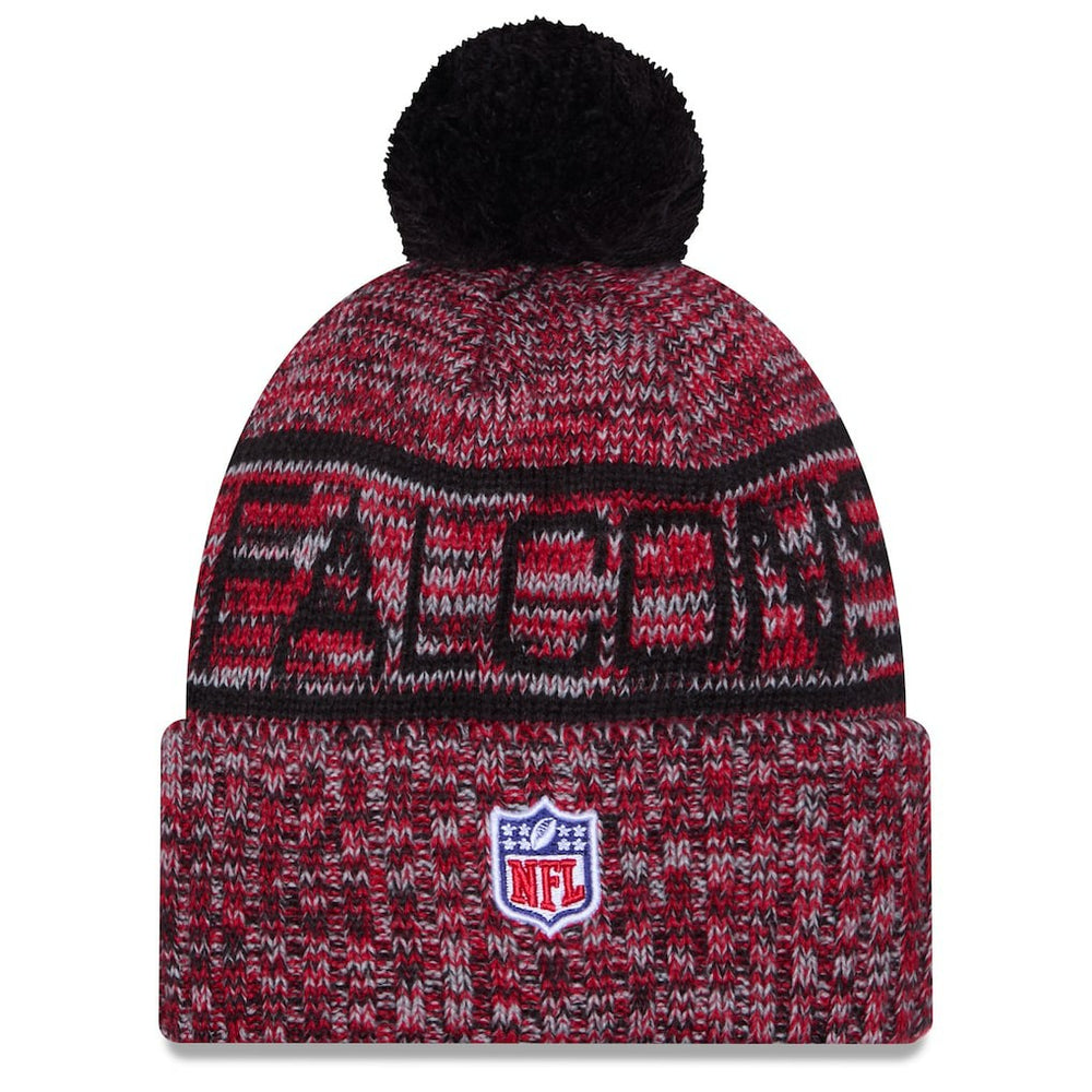 Atlanta Falcons 2025 Sideline Cold Weather Cuffed Knit Hat with Pom | NFL Sale