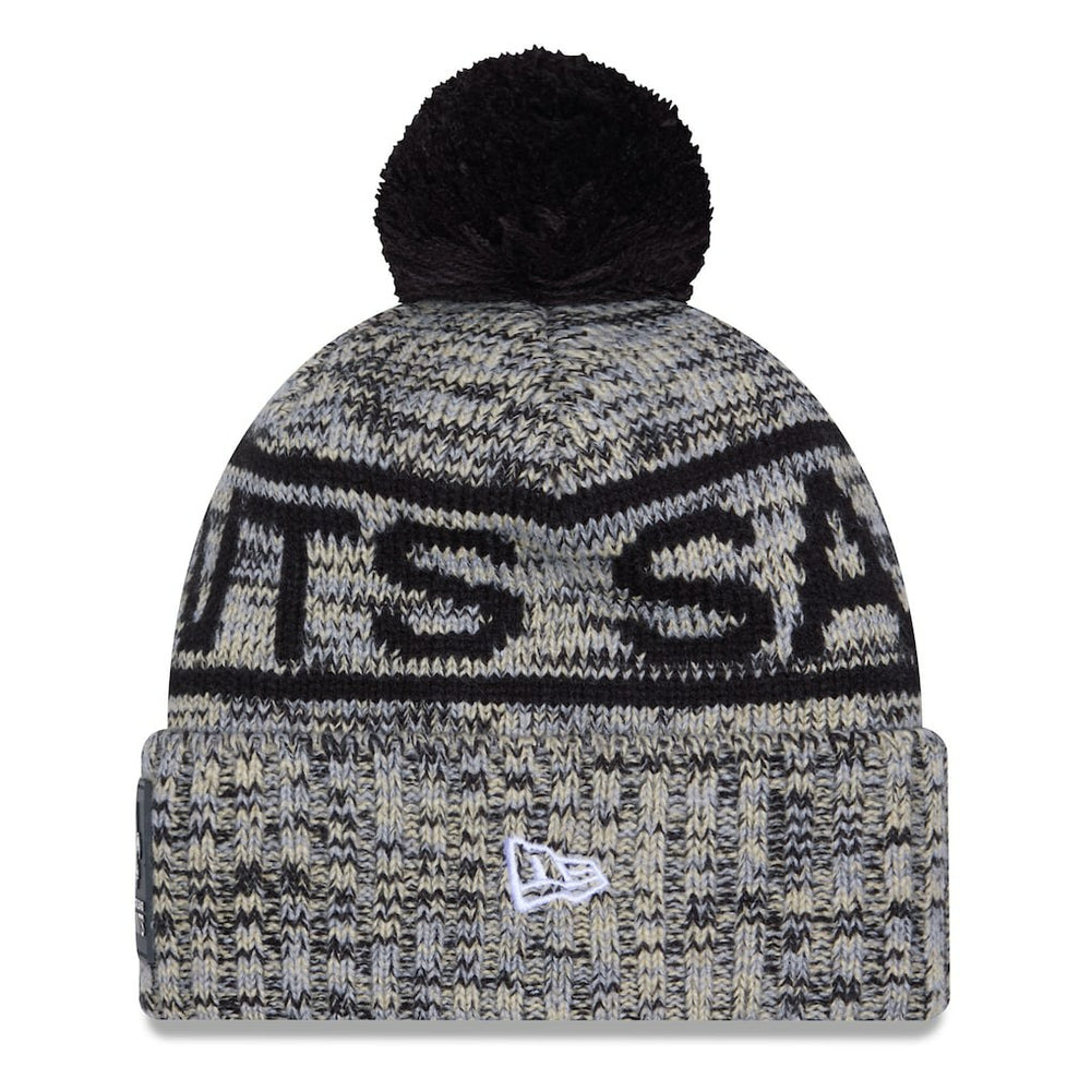 New Orleans Saints 2025 Sideline Cold Weather Cuffed Knit Hat with Pom | NFL Discount