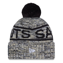 New Orleans Saints 2025 Sideline Cold Weather Cuffed Knit Hat with Pom | NFL Discount