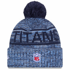 Tennessee Titans 2025 Sideline Cold Weather Cuffed Knit Hat with Pom | NFL On sale