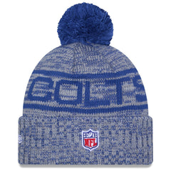Indianapolis Colts 2025 Sideline Cold Weather Cuffed Knit Hat with Pom | NFL Online