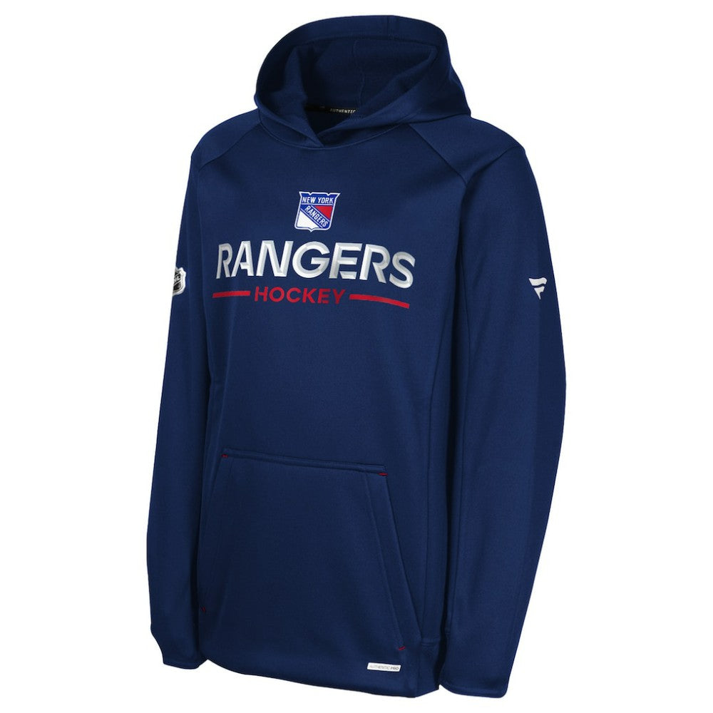 New York Rangers Fanatics Youth Authentic Pro Rink Raglan Hoodie -  NHL Hoodies