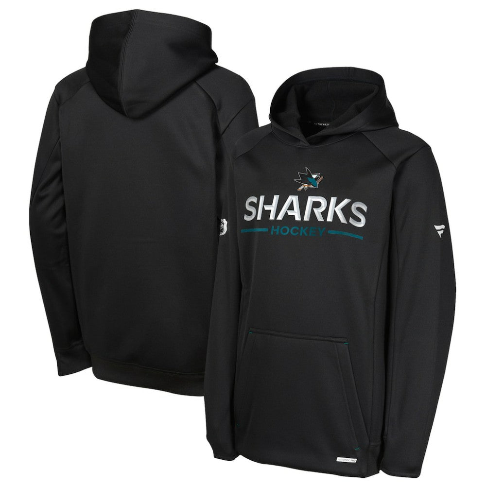 San Jose Sharks Fanatics Youth Authentic Pro Rink Raglan Hoodie -  NHL Hoodies